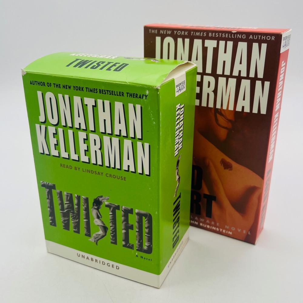 Jonathan Kellerman Audiobook Lot Twisted Unabridged A Cold Heart Cassette Tapes